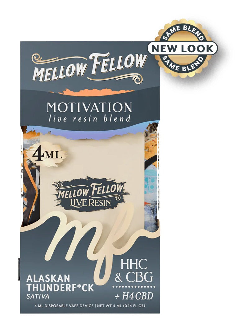 Mellow Fellow Live Resin Blend 4ml Disposable — Mellow Fellow cannabis disposable vape