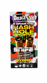 Snipe Original Hash Holes Prerolls back of package — Snipe