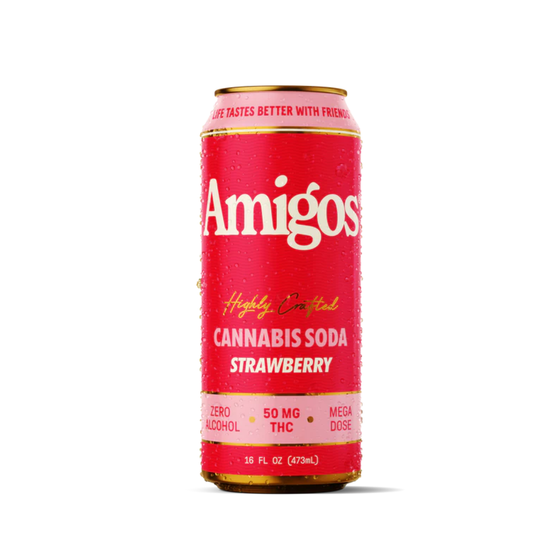Amigos THC Soda 50mg - Strawberry