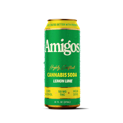 Amigos THC Soda 50mg - Lemon Lime