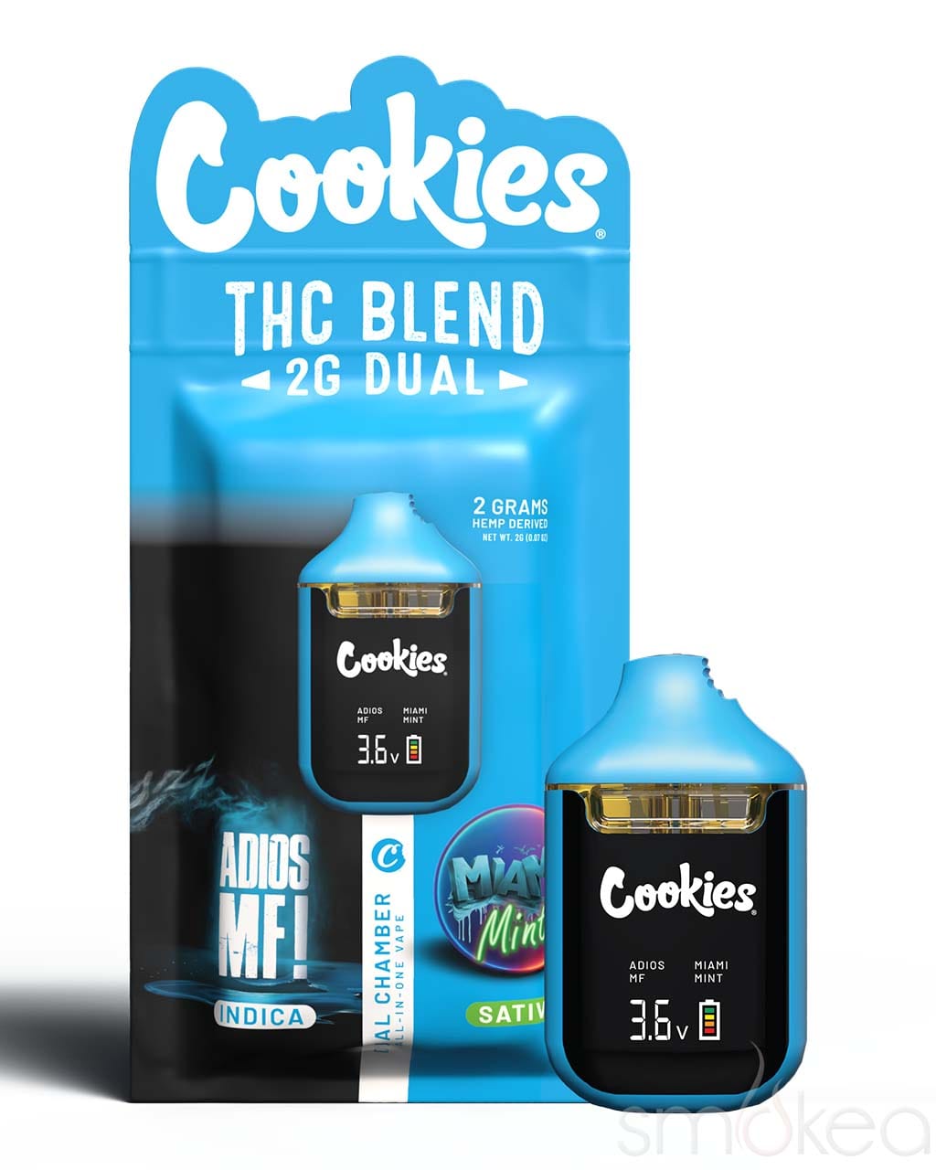 Cookies THC Blend 2G Dual Disposable - Adios MF! & Miami Mint