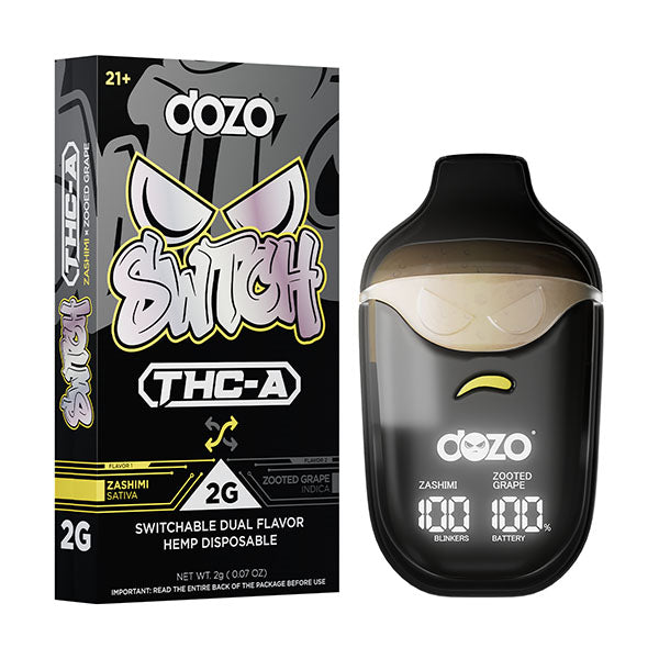 Dozo Switch THC-A 2G Disposable - Zashimi X Zooted Grape