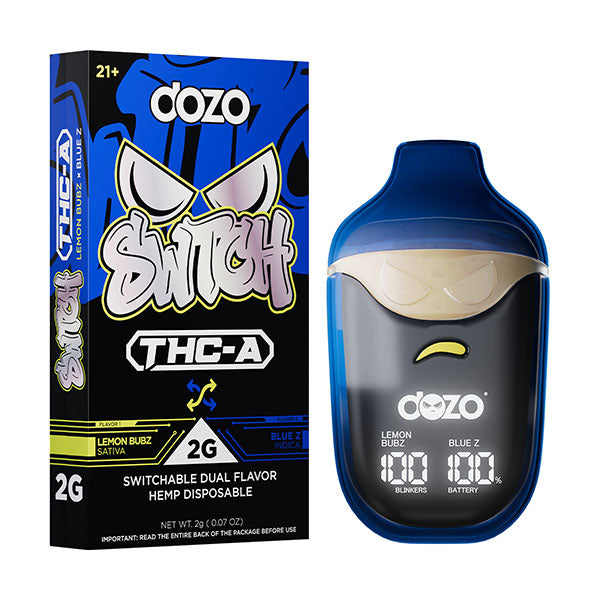 Dozo Switch THC-A 2G Disposable - Lemon Bubz X Blue Z