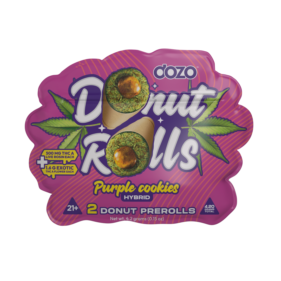 Dozo Donut Rolls 4.2G - Purple Cookies