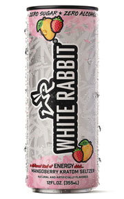 White Rabbit Energy Kratom Seltzer - Mangoberry