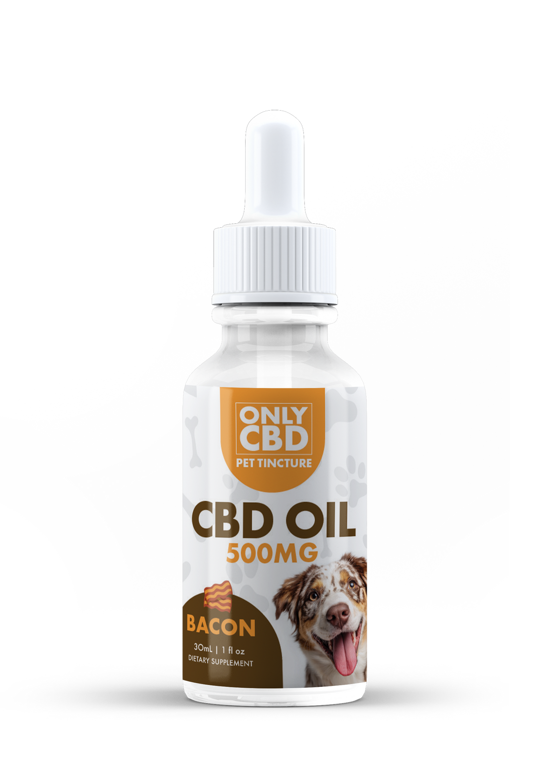Only CBD PET Tinctures 500MG - Bacon