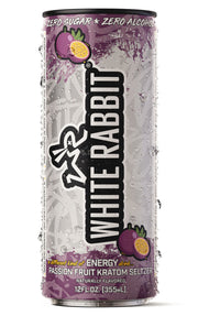 White Rabbit Energy Kratom Seltzer - Passion Fruit