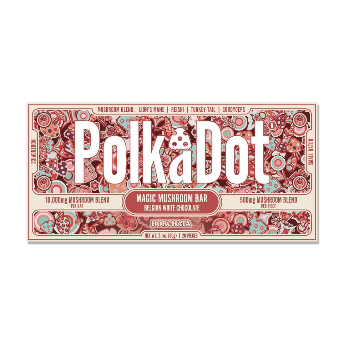 Polkadot Chocolate Bar 2.1oz - Horchata
