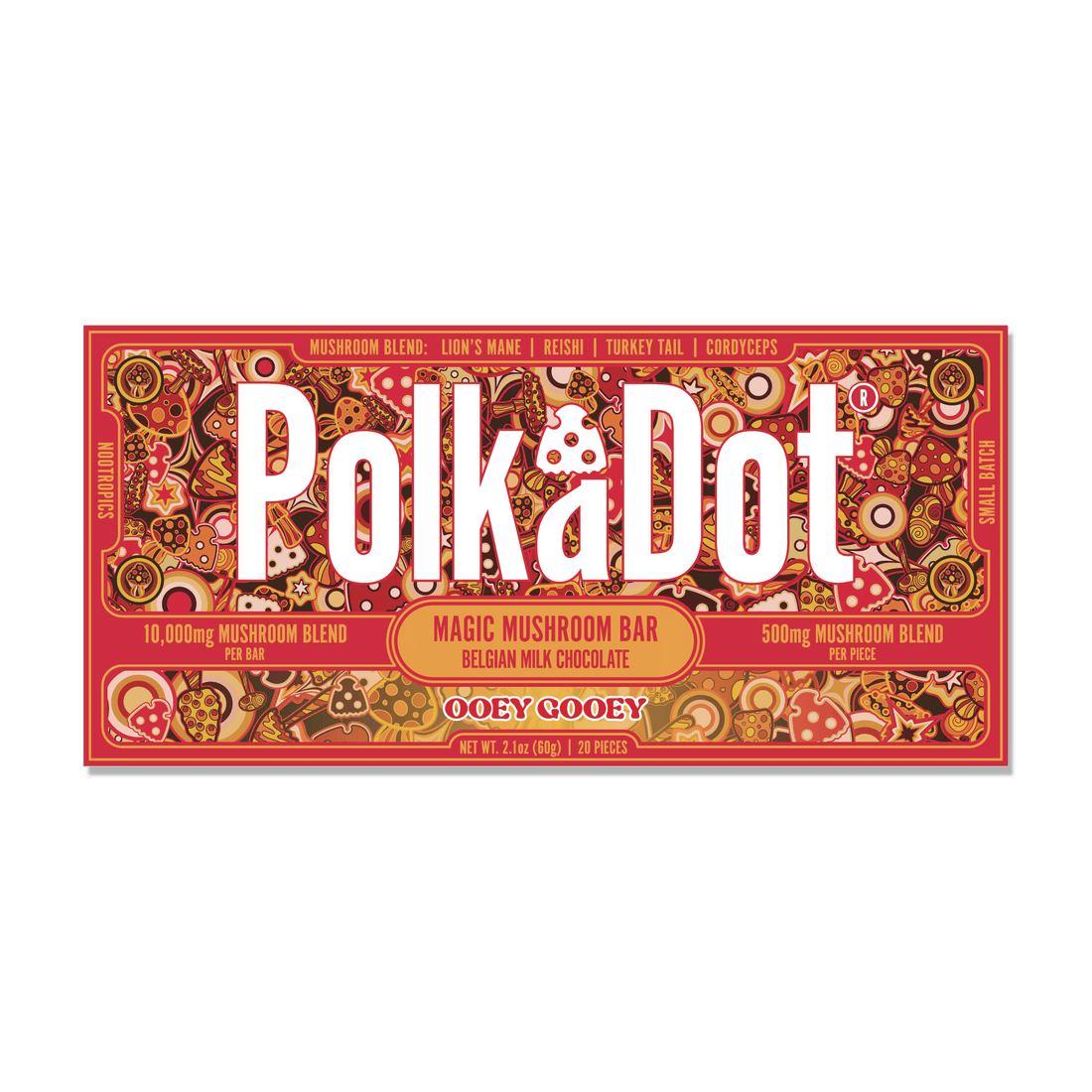 Polkadot Chocolate Bar 2.1oz - Ooey Gooey