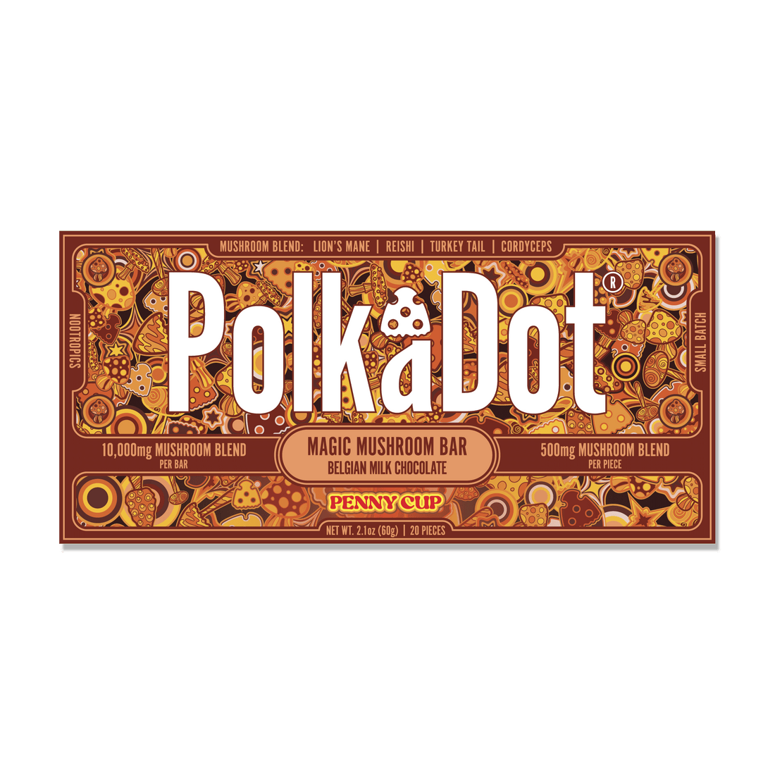 Polkadot Chocolate Bar 2.1oz - Penny Cup