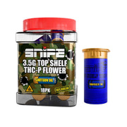 Snipe THCP 3.5G Flower back of package — Snipe