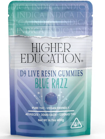 Higher Education D9 Live Resin Gummies - 1200MG — Higher Education THC/CBD edible