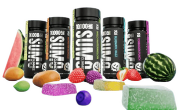 Half Bak'd Sumo Blend THC-A Gummies - 10,000MG — Half Bak'd THC/CBD edible