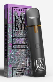 FVKD Exotics - THCP/HHCP/D8 Rosin 3.5G Disposable front of package — FVKD