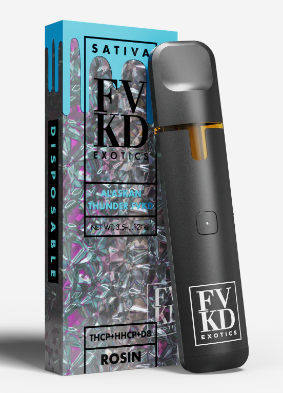 FVKD Exotics - THCP/HHCP/D8 Rosin 3.5G Disposable — FVKD cannabis disposable vape