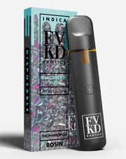 FVKD Exotics - THCP/HHCP/D8 Rosin 3.5G Disposable front of package — FVKD