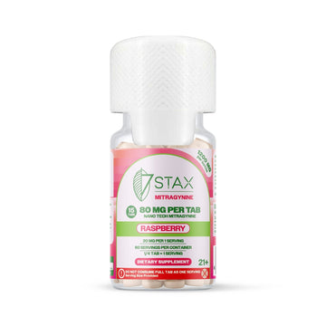 Stax Mitragynine 80mg Tablets 15 Pack - Raspberry