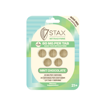 Stax Mitragynine 80mg Tablets 5 Pack - Mint Chocolate