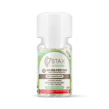 Stax Mitragynine 80mg Tablets 15 Pack - Mint Chocolate