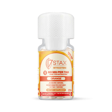 Stax Mitragynine 80mg Tablets 15 Pack - Orange