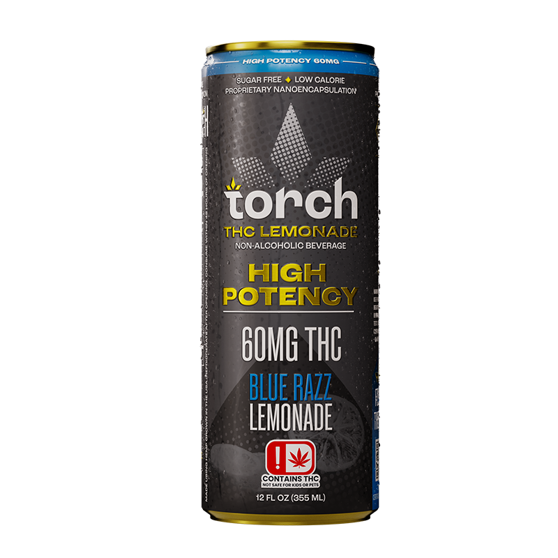 Torch THC Seltzer 60mg - Blue Razz Lemonade