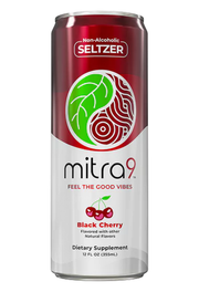 Mitra 9 Kratom Seltzer 12oz Can - Black Cherry