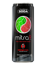Mitra 9 Kratom Seltzer 12oz Can - Midnight Cola