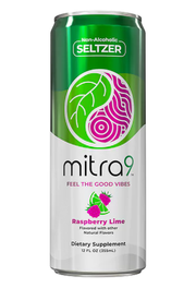 Mitra 9 Kratom Seltzer 12oz Can - Raspberry Lime