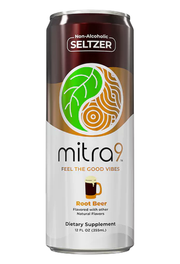 Mitra 9 Kratom Seltzer 12oz Can - Root Beer